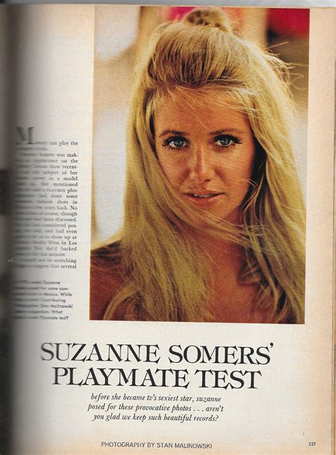 suzanne summers playboy|Suzanne Take Two